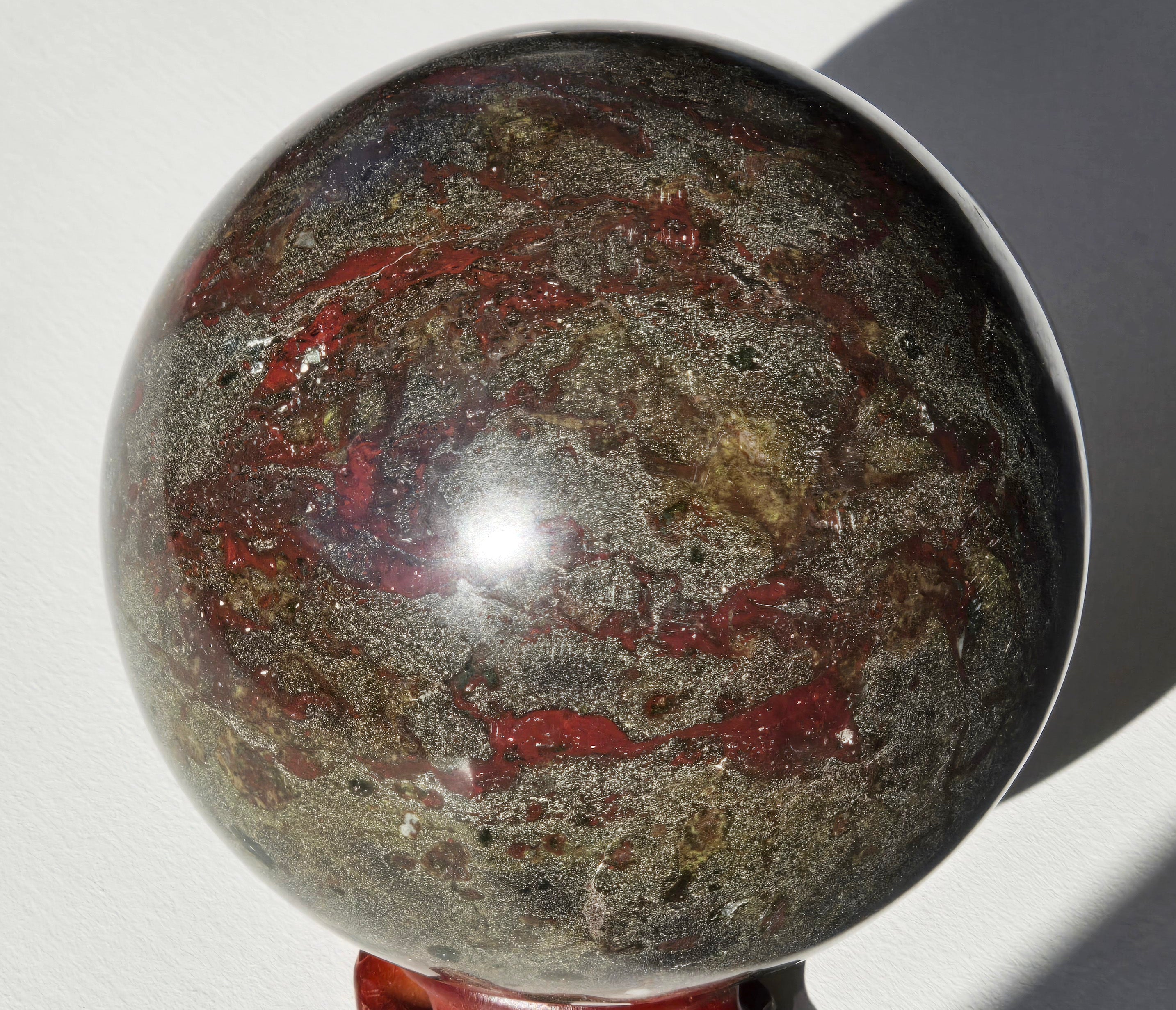 Dragon Blood Stone SphereLarge 112 mm