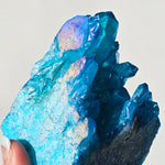 Aqua Aura Quartz Crystal Cluster