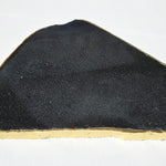 Black Agate platter with gold-plated edge SALE!!