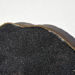 Black Agate platter with gold-plated edge SALE!!