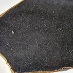 Black Agate platter with gold-plated edge SALE!!