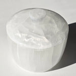 Polished Selenite Jar with lid LARGE