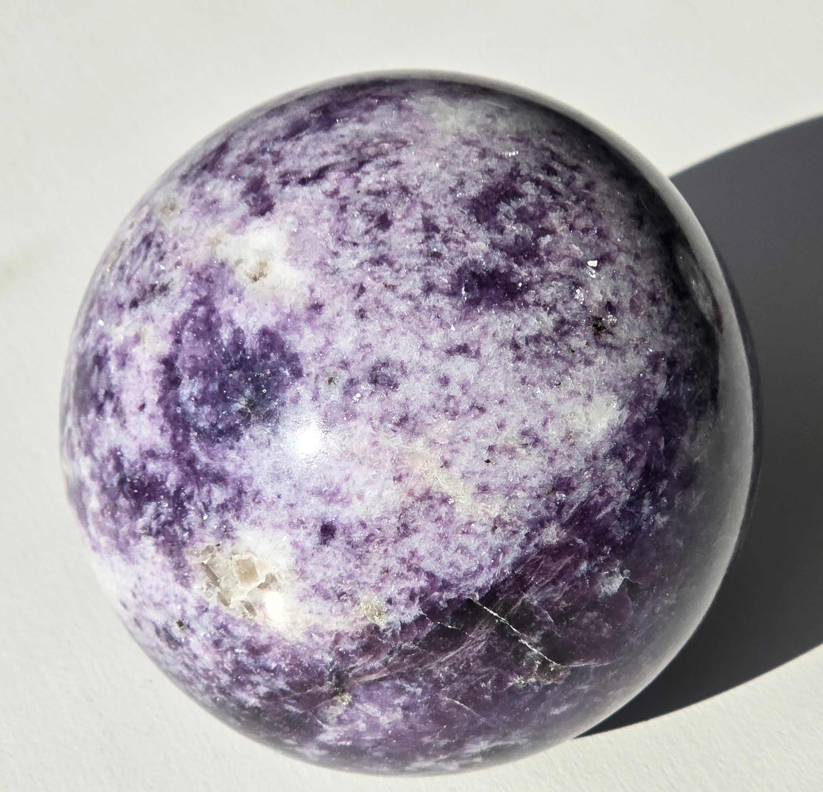 Large Lepidolite Sphere 4 5/8"