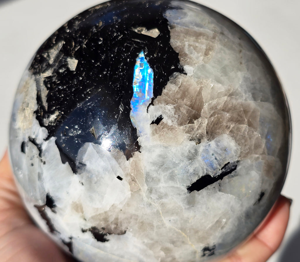 Large Moonstone Sphere 112 mm