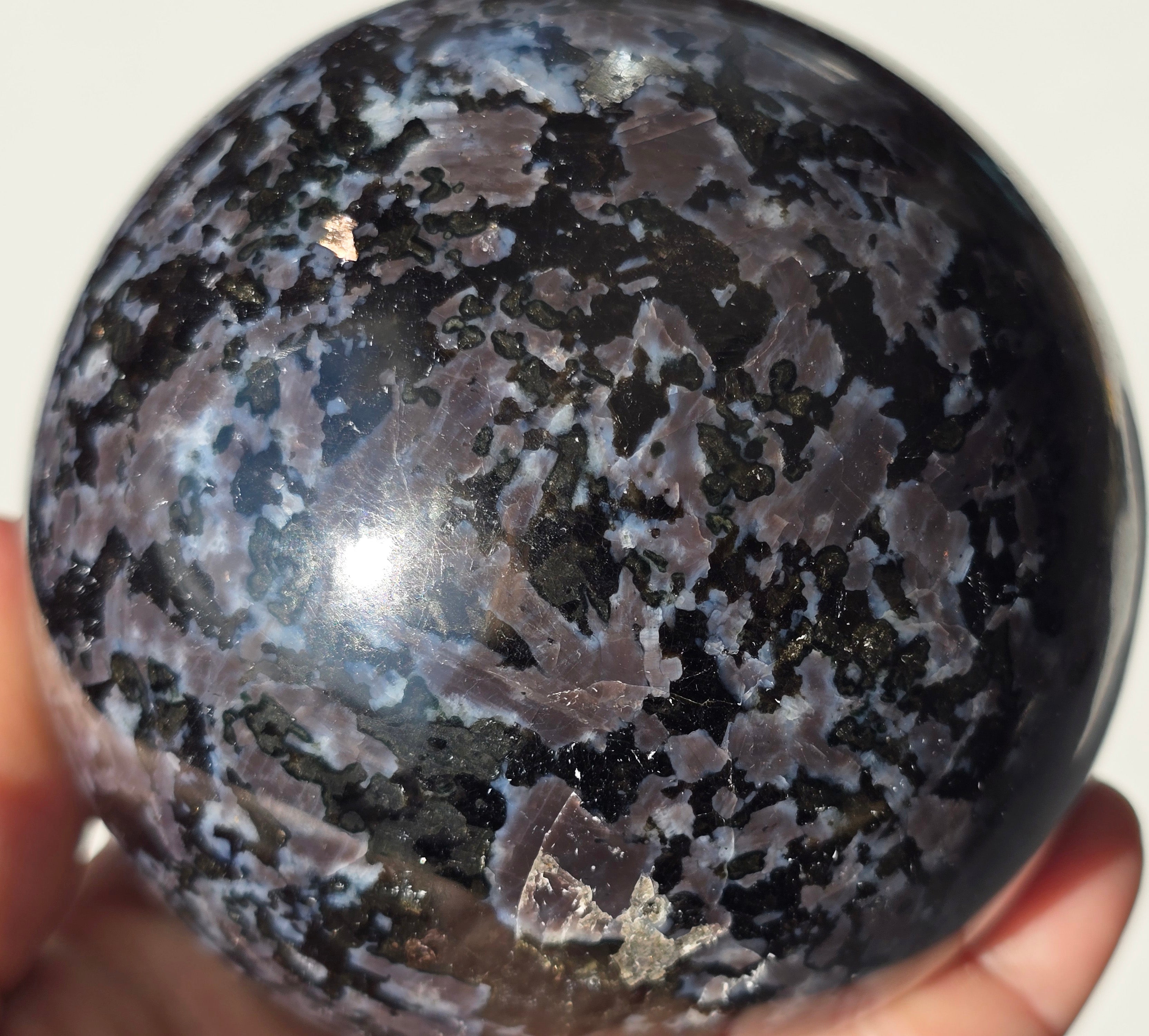 Indigo Gabbro Sphere 3 1/2"