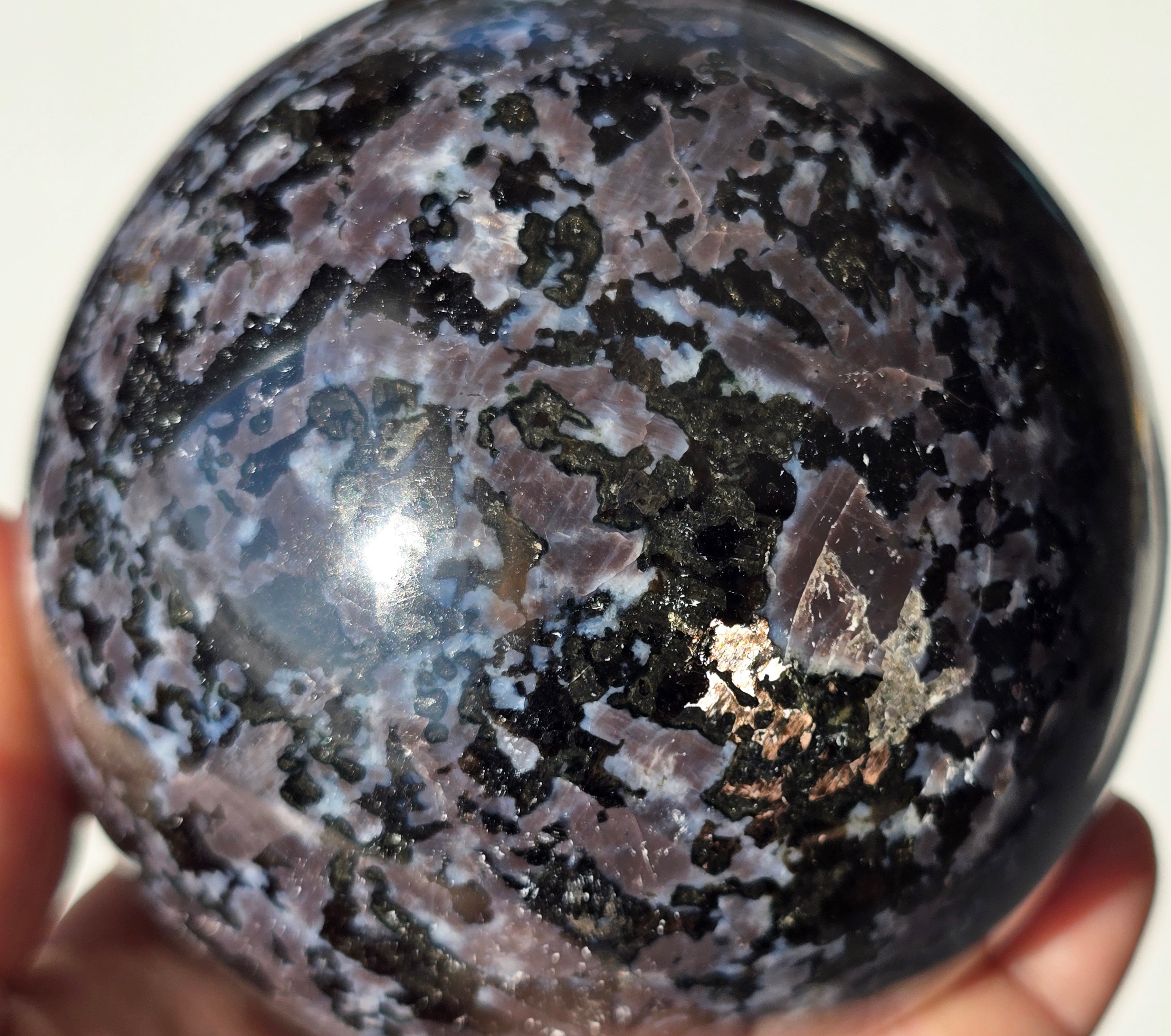 Indigo Gabbro Sphere 3 1/2"