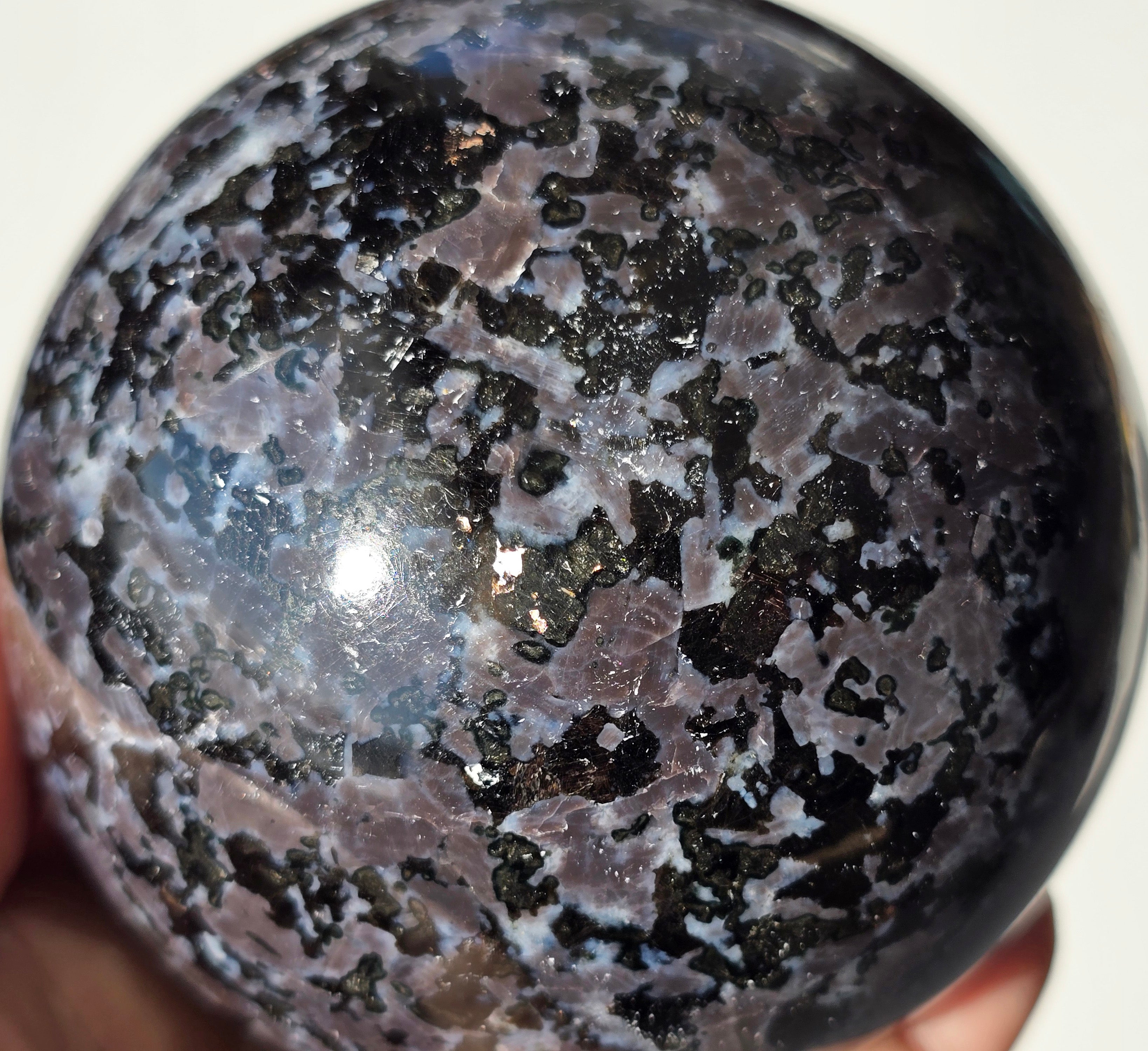 Indigo Gabbro Sphere 3 1/2"