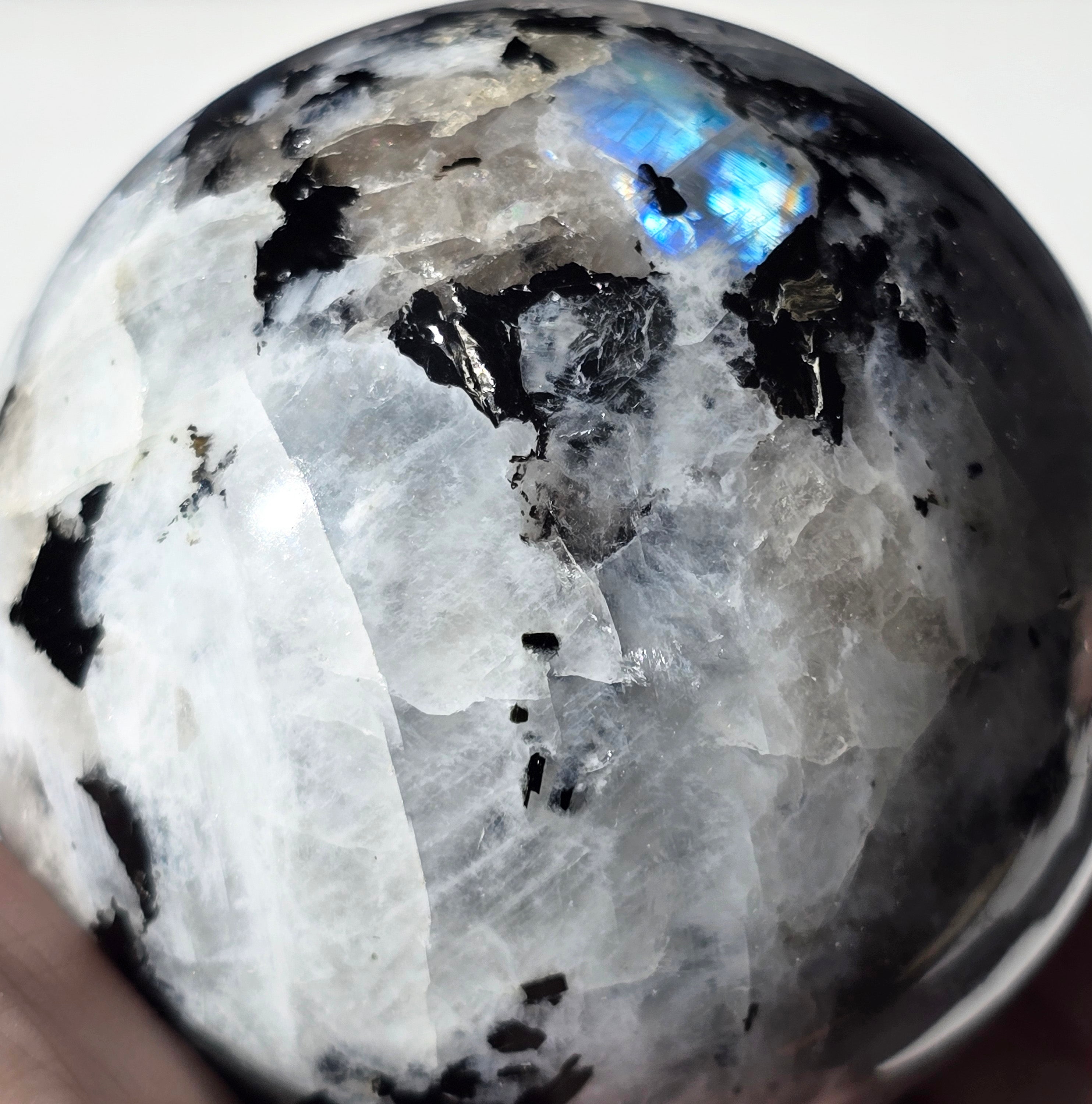 Flashy Moonstone Sphere 3"