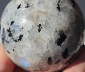 Flashy Moonstone Sphere 3"