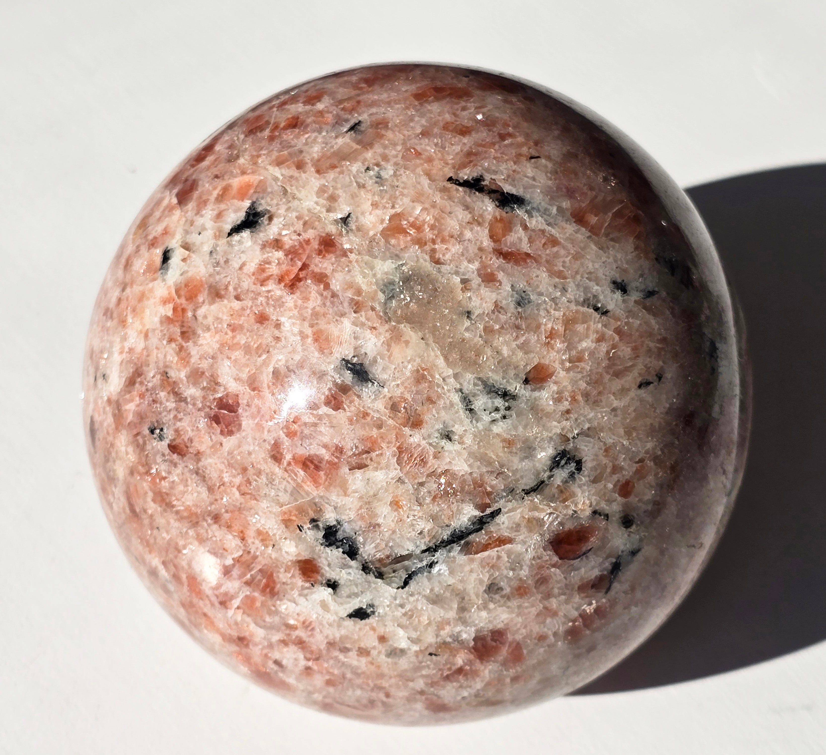 Sunstone Sphere 4 7/8" CRYSTAL SALE!