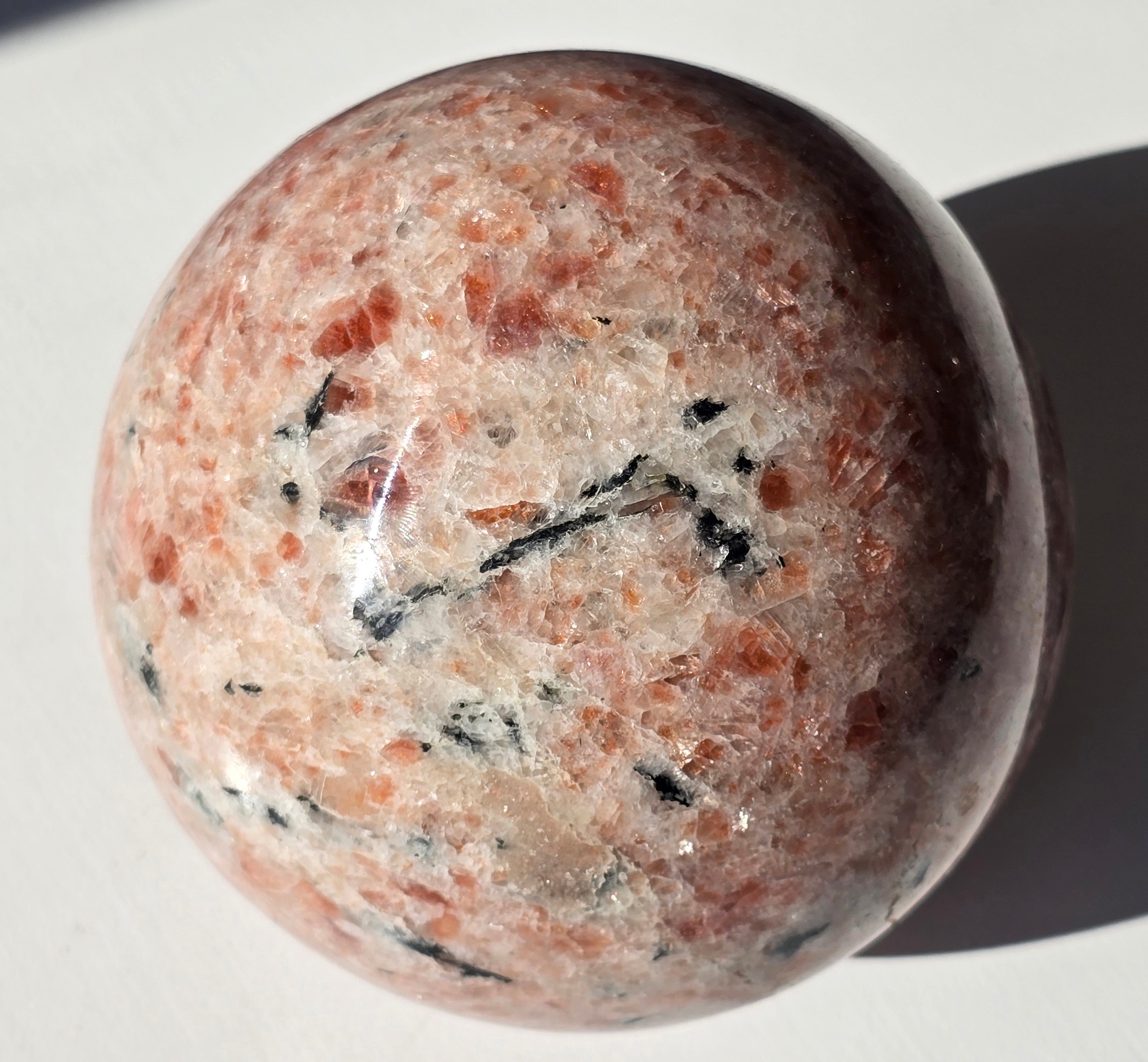 Sunstone Sphere 4 7/8" CRYSTAL SALE!