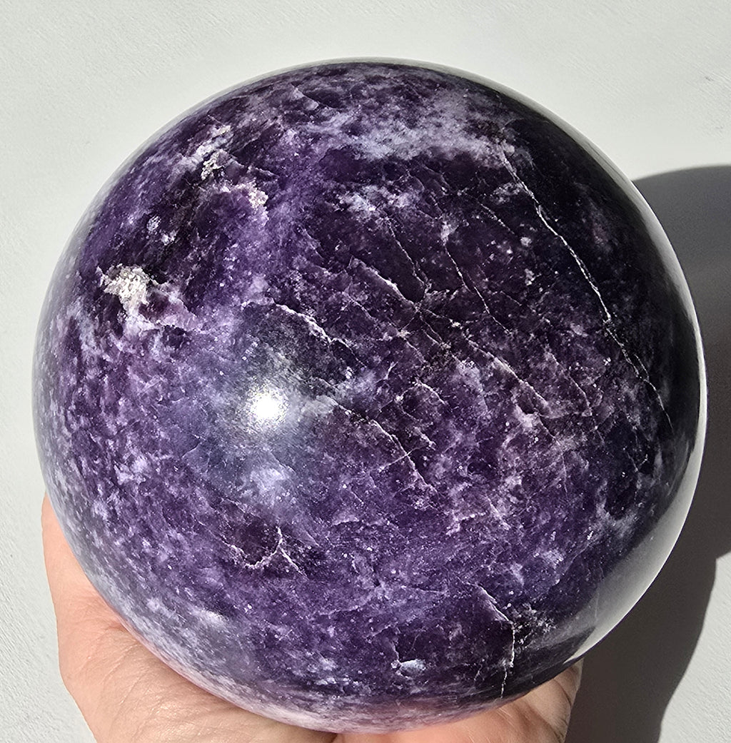 Large Lepidolite Sphere 4 5/8"