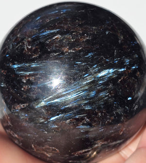 Flashy Arfvedsonite Sphere