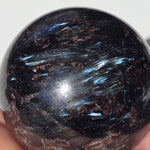 Flashy Arfvedsonite Sphere