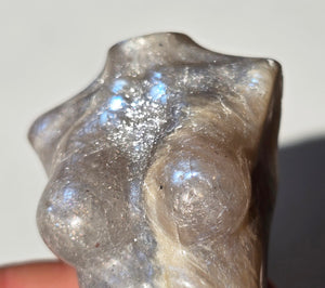 Flashy Moonstone Crystal Goddess Statue