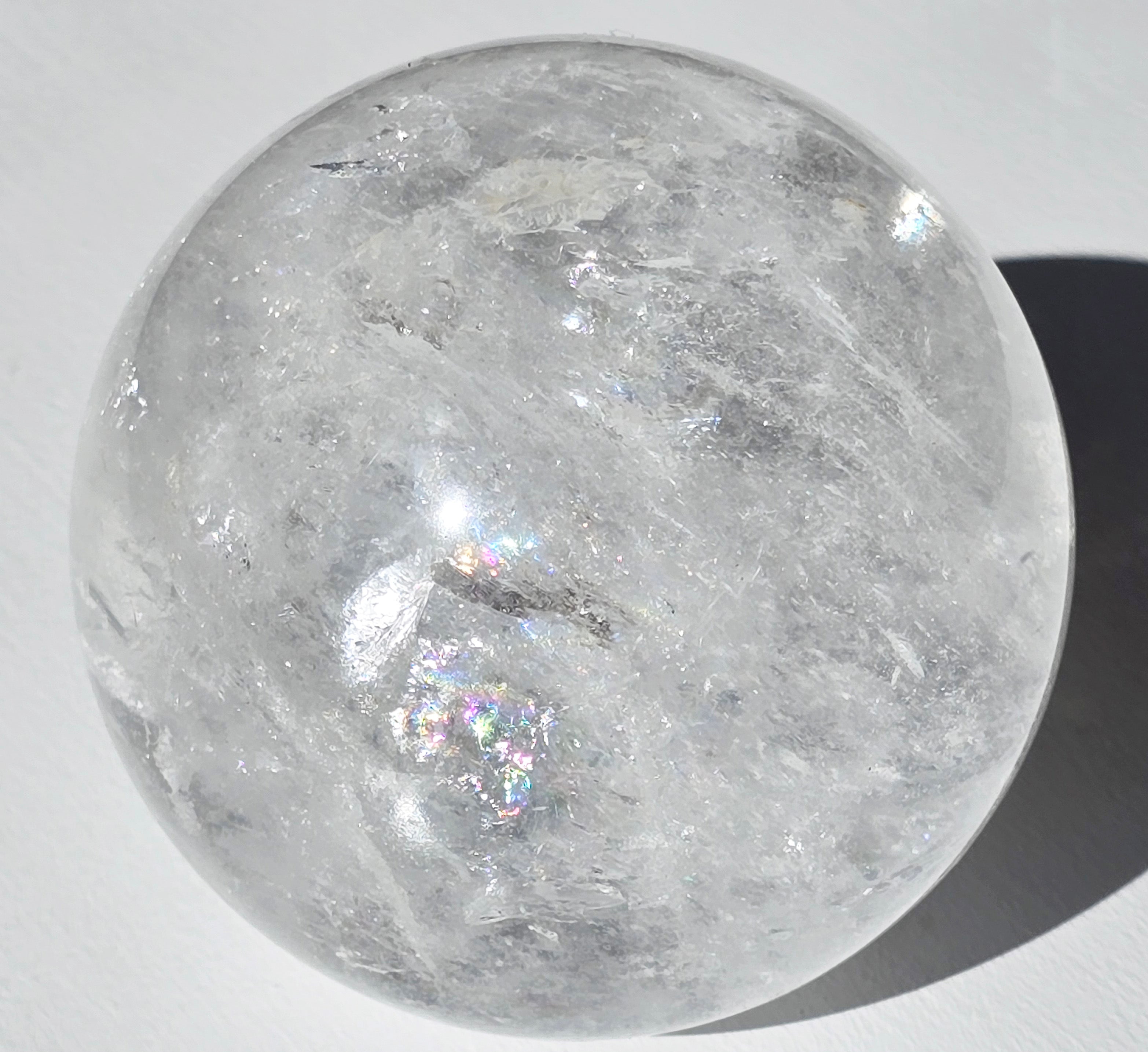 Clear Quartz Sphere 3 3/8"