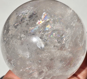 Clear Quartz Sphere 3 3/8"