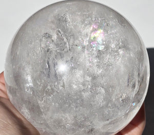 Clear Quartz Sphere 3 3/8"