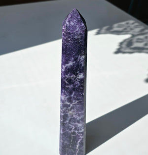 Large Lepidolite Tower 14"