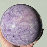 Large Purple Lepidolite Sphere 4 1/2"