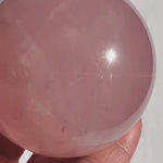 Asteriated Star Rose Quartz Sphere 2 5/8"