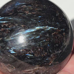 Flashy Arfvedsonite Sphere