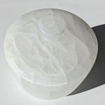 Polished Selenite Jar with lid LARGE