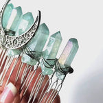 Hair Clip Crystal Comb Barette Goddess Moon Accessory