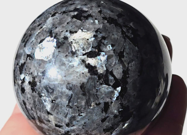 Flashy Larvikite Sphere 63 mm