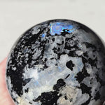 Large Moonstone Sphere with rainbow inclusions