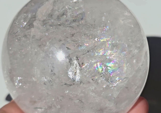 Clear Quartz Sphere 3 3/8"