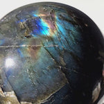 Flashy Labradorite Sphere with rainbow inclusions