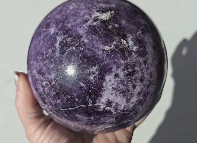 Large Lepidolite Sphere 4 5/8"