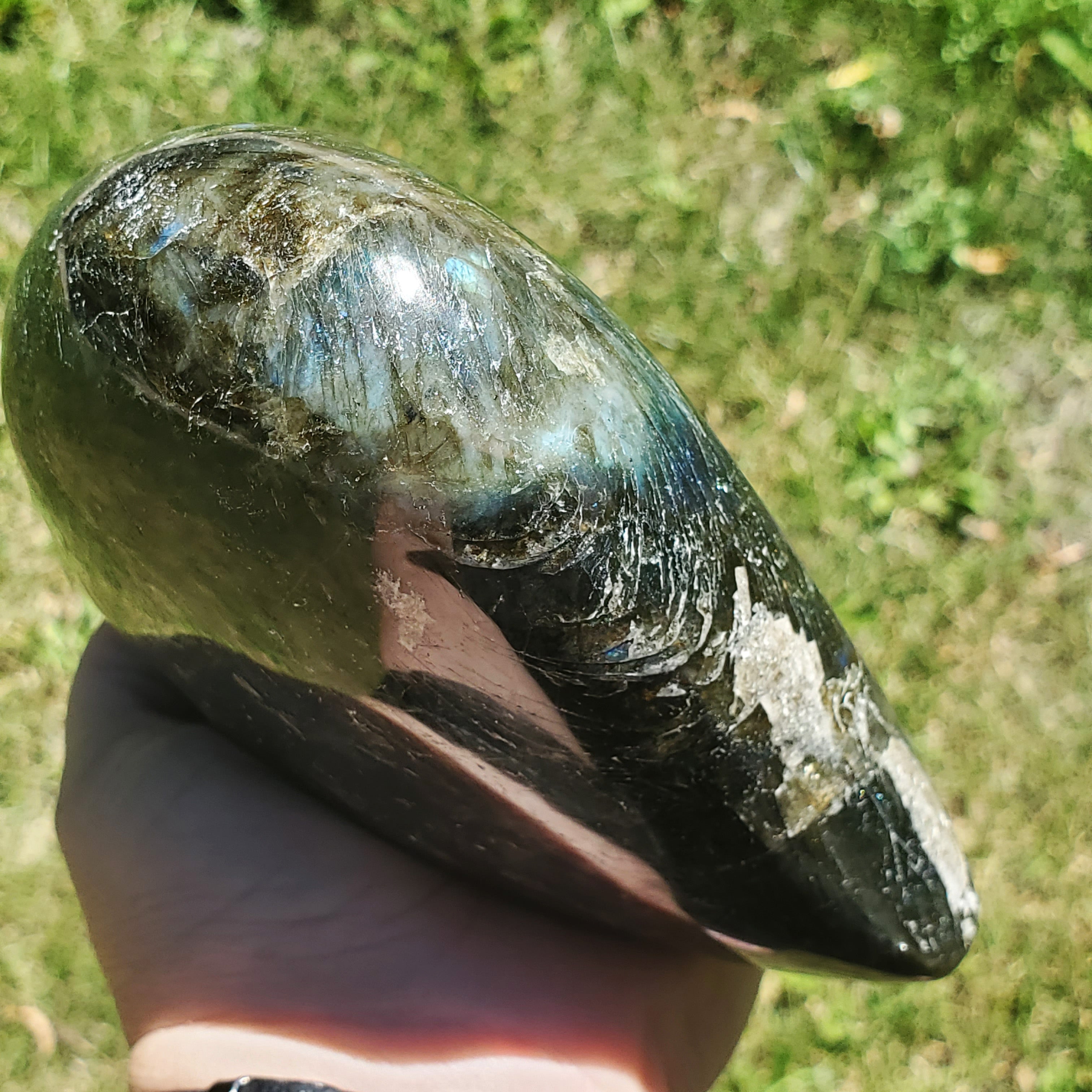 Labradorite Heart Large