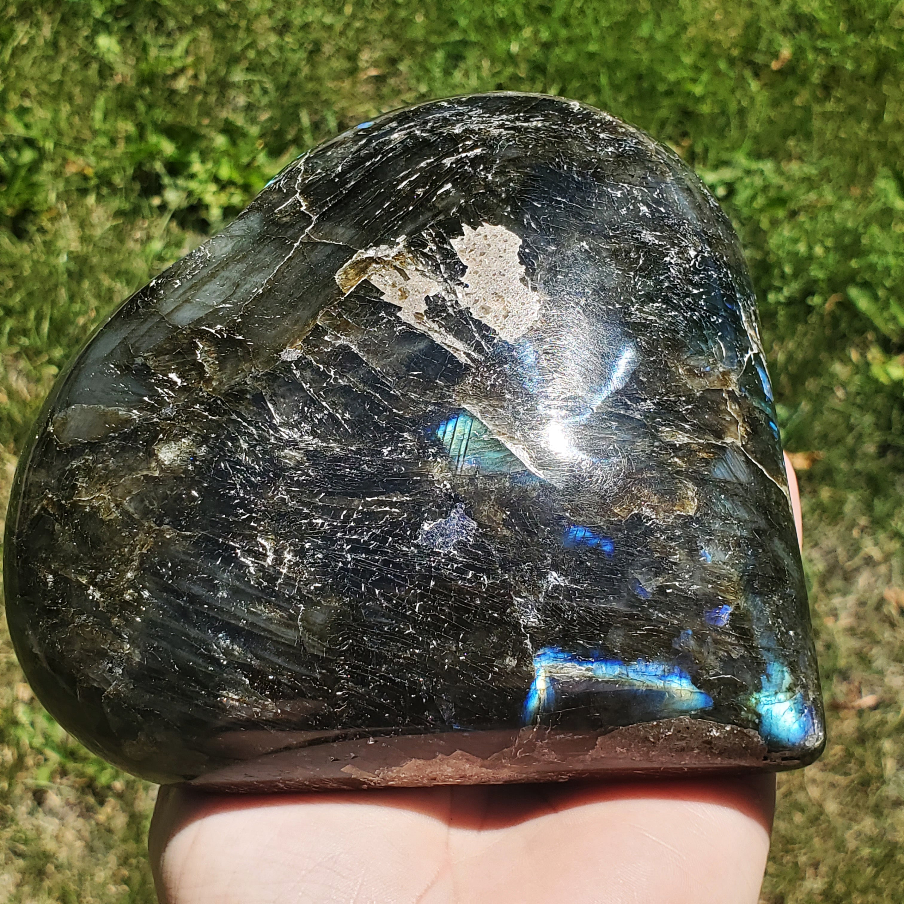 Labradorite Heart Large