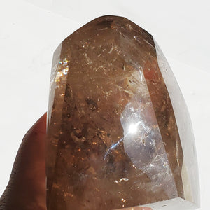 Smoky Quartz freeform with rainbows inclusions 1 lb 12.2 oz