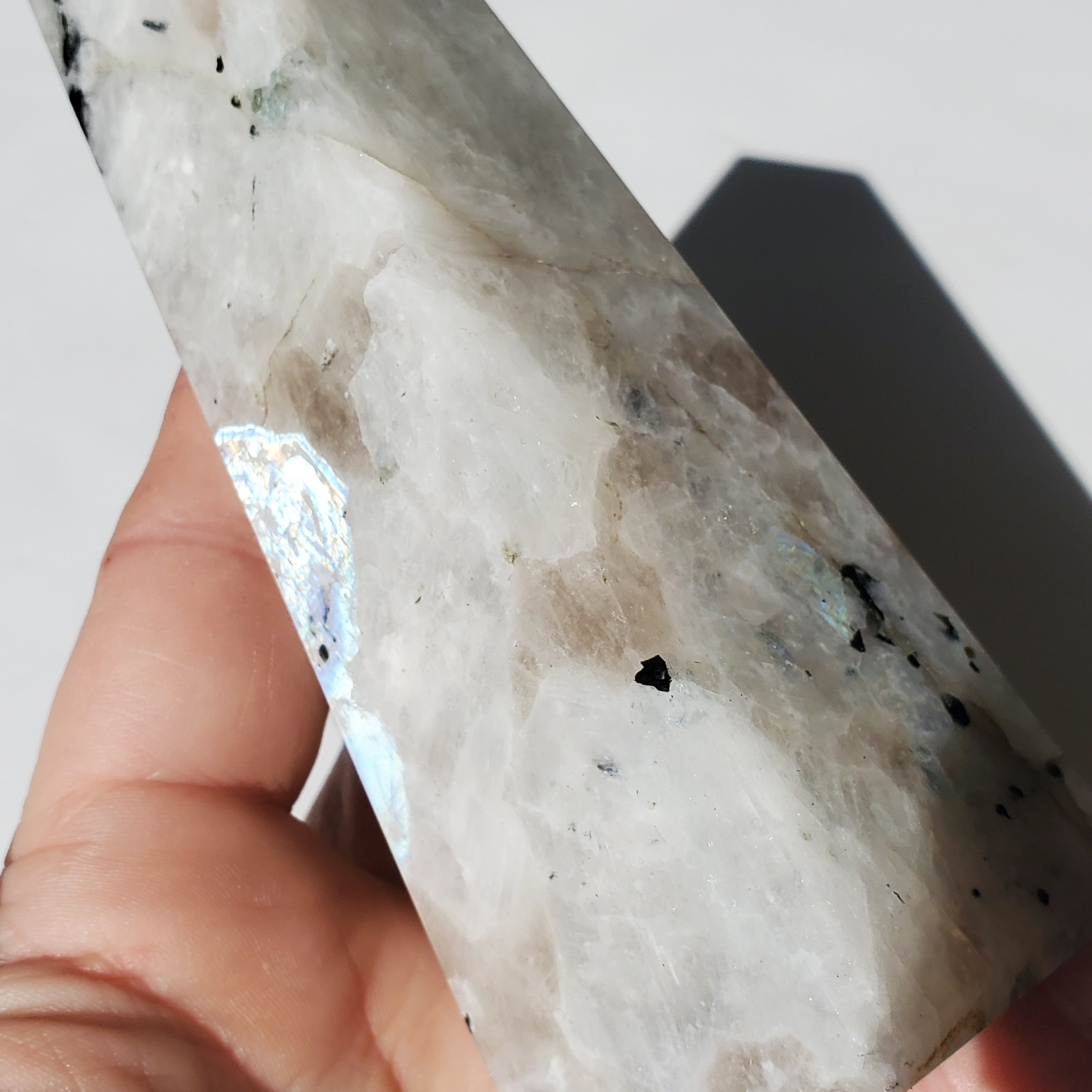 Moonstone Crystal Tower - Point 5 3/8"