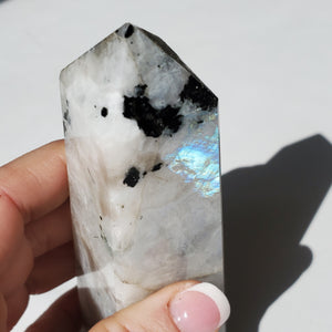 Moonstone Crystal Tower - Point 5 3/8"