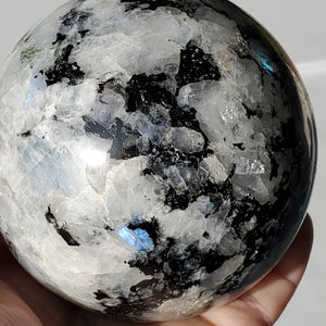 Moonstone Sphere Flashy 2 lb