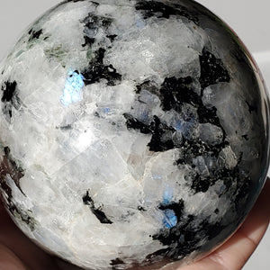 Moonstone Sphere LARGE Flashy 2 lb