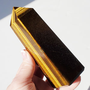 Tigers Eye Stone Crystal Tower
