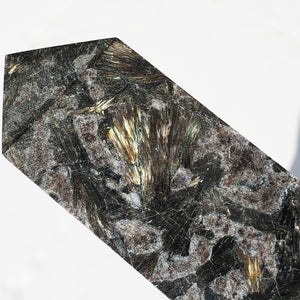 LARGE Arfvedsonite Crystal Stone Tower - Point 2 lb 3.4 oz / 9 3/8"