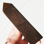 Tiger's Eye Stone Tower Point  5 1/8"
