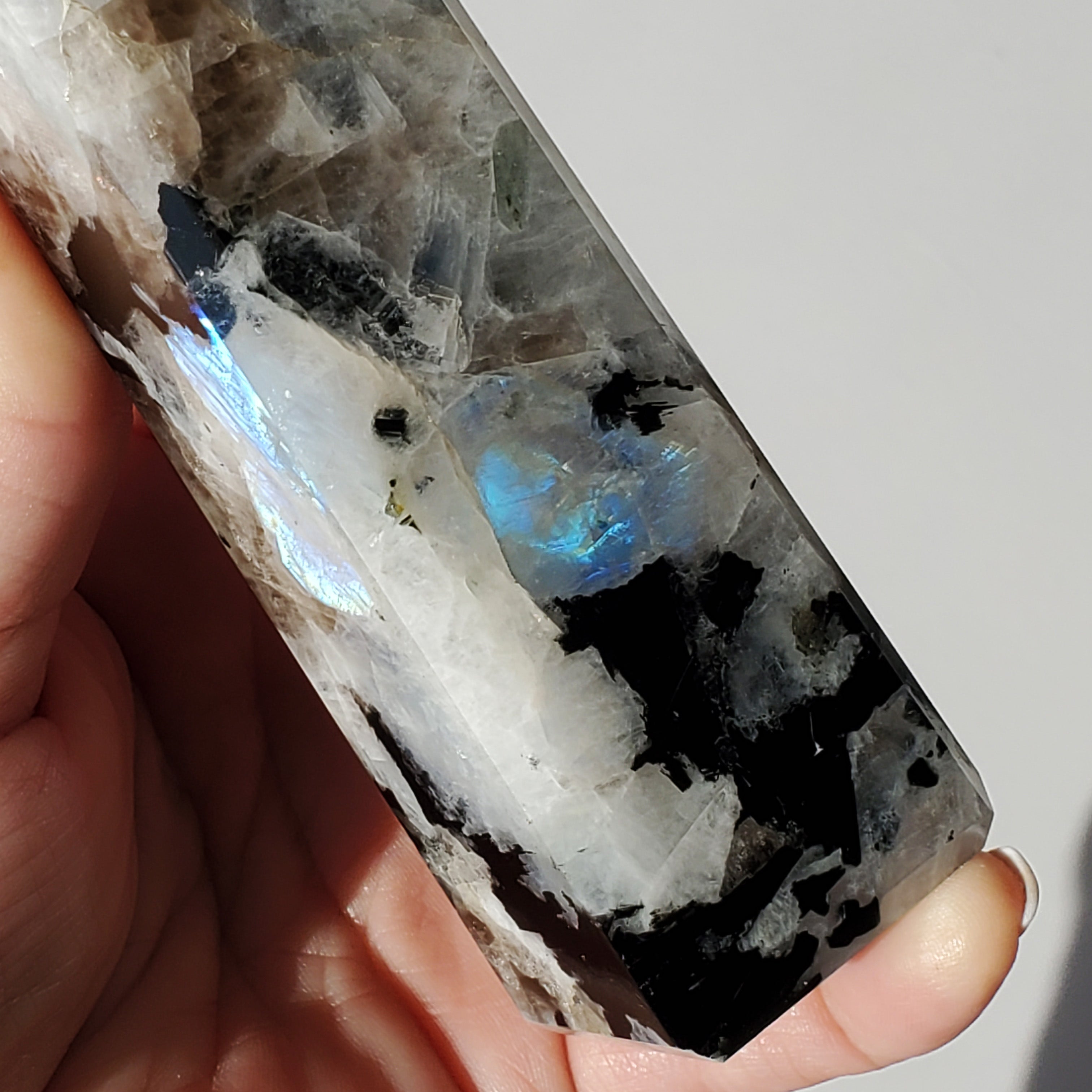 Moonstone Tower with peach flashes