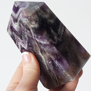 Dream Chevron Amethyst Tower / Point