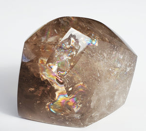 Smoky Quartz freeform with rainbows inclusions 1 lb 12.2 oz