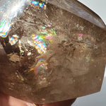 Smoky Quartz freeform with rainbows inclusions 1 lb 12.2 oz
