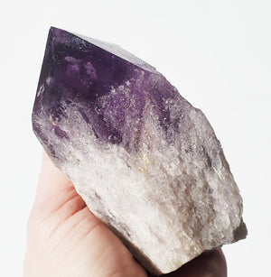 Raw Natural Rough Amethyst Point 14.7 oz