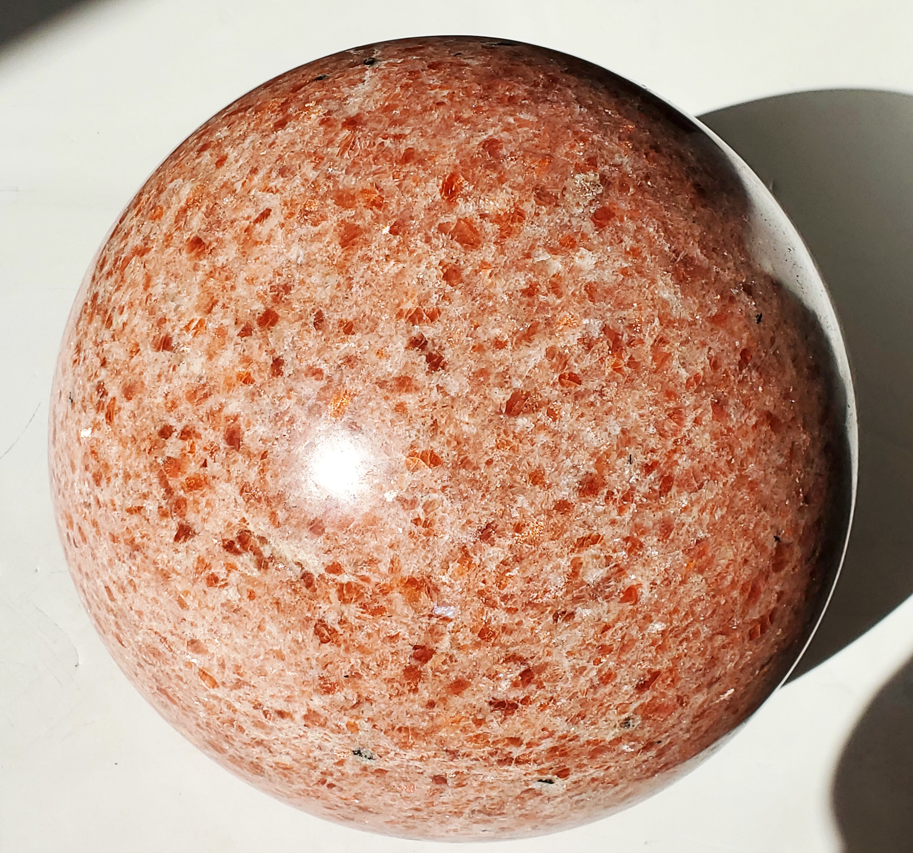 Flashy Sunstone Sphere 51 lb EXTRA LARGE
