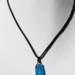 Aqua Aura Crystal Necklace - adjustable unisex